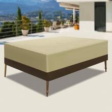 Rectangular Outdoor Furniture Set Cover Waterproof 190T Silver Coated Patio Sofa Table Chair Protector With Parasol Hole Drawstring Storage Bag For Garden Balcony - Beige+Coffee Color - View 9