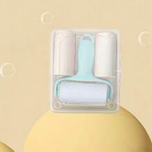 1 Conjunto Rolo de Pelos Portátil Mini - 1 Cabo do Rolo + 3 Rolos Sobressalentes, Adequado para Remoção de Pelos de Animais de Estimação, Fácil de Usar, Cabo Reutilizável - multicolorido - Visão 3