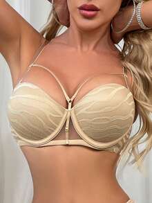 Áo ngực có gọng, mềm mại, màu da dành cho nữ, nâng đỡ tốt. - Màu be - Xem 2