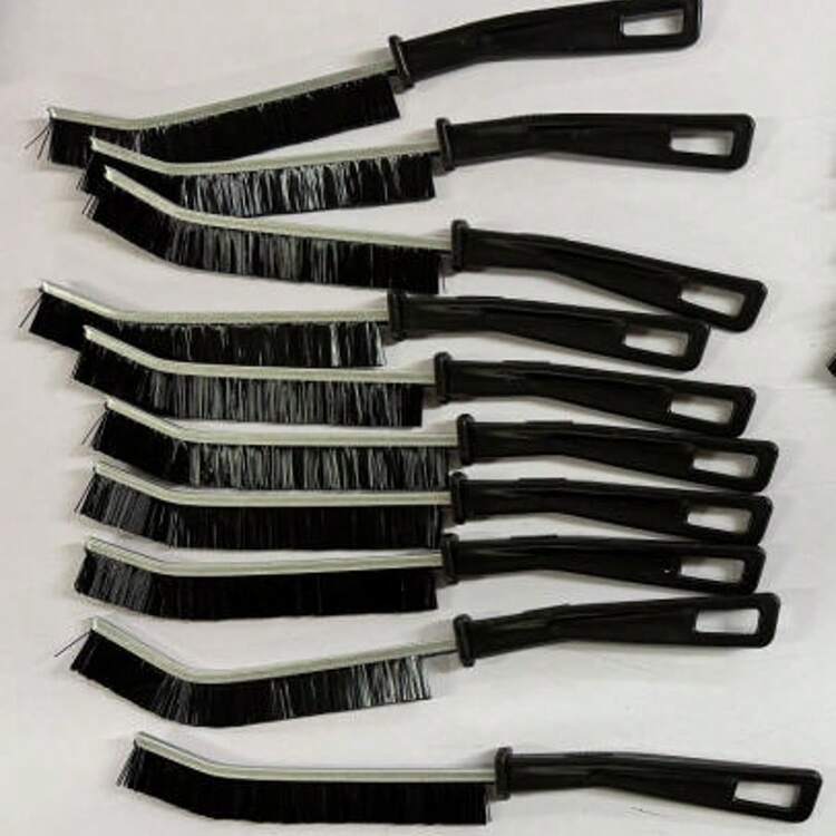 3pcs Grout Cleaning Brush Set, Including Crevice Brush, Gap Cleaning Brush And Multifunctional Window Groove Cleaning Brush, For Cleaning Dead Corners And Gaps Of Bathroom And Kitchen Tiles Bathroom Accessories Bathroom Tools - Black - View 12