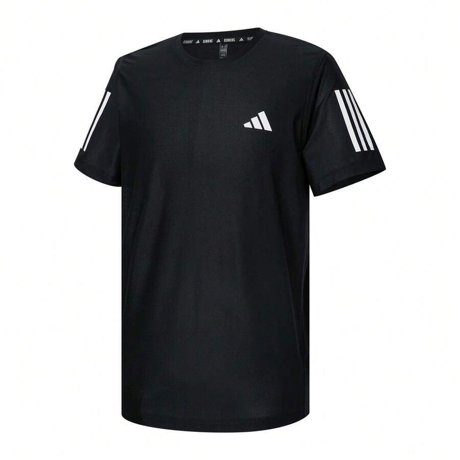 Adidas Men's OTR B TEE Short Sleeve T-Shirt, Collarless, TJY8583 - Black - View 1