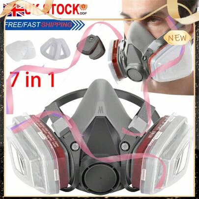 7 In 1Respirator Mask Suit Industry Painting Spray Dust Gas Mask  Respirator Mas From Ddfo