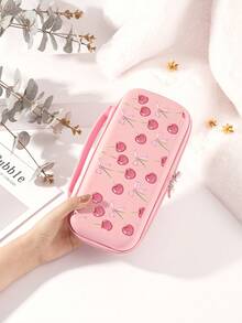 1pc Cute Bow & Cherry Pattern Switch Protective Case, Compatible With Switch 2 (2025), Suitable For Switch OLED/Switch NS, Storage Bag, Battery Version Game Console Accessories Protective Cover, Best Gift For SWITCH Players - Multicolor - View 5