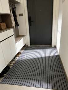 1pc Entrance, Kitchen, Bathroom, Hallway, Balcony Anti-Slip, Anti-Oil, Anti-Stain, Water-Absorbent, Easy-To-Clean Mat - Grey - View 10