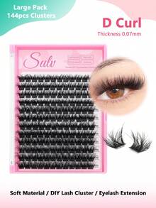 Sulv 144pcs Individual Lash Clusters Cluster Eyelashes 8-20mm To Choose Fluffy Lashes DIY Clusters False Eyelashes - View 1