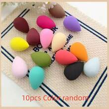 3/5/10/15/20/30/50pcs Makeup Sponges, Random Colors & Shapes, Powder, Cream & Liquid Foundation Blender, Latex-Free Wet & Dry Use, Suitable For All Skin Types - 彩色 - 查看 9