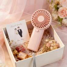 1pc Mini Handheld Fan With Wrist Strap, 1 Wind Speed Setting, Requires AAA Batteries (Not Included) - Multicolor - View 2