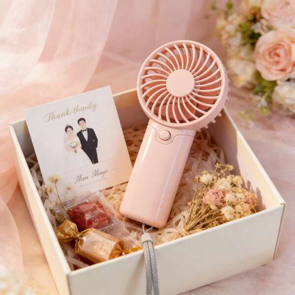 1个迷你手持风扇，带腕带，1档风速设置，需使用AAA电池（不包含在内）