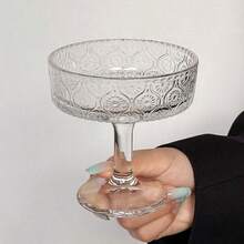 2pcs Ice Cream Shaped Glass Cups, High-Quality Ins Style Yogurt/Pudding Bowls - Multicolor - View 13