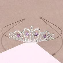 1pc Elegant Crown Headband, Princess Crown Headpiece With Rhinestone Five-Pointed Star, Costume Accessory - Multicolor - View 11