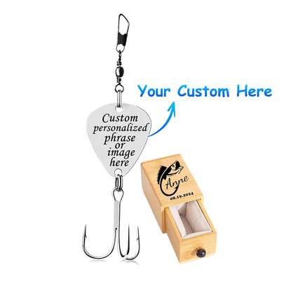 Personalized Letter Fishing Lure, Customized Fishing Hook, Birthday Gift, Father's Day Gift, Gift For Fishing Enthusiasts, Wedding Favor