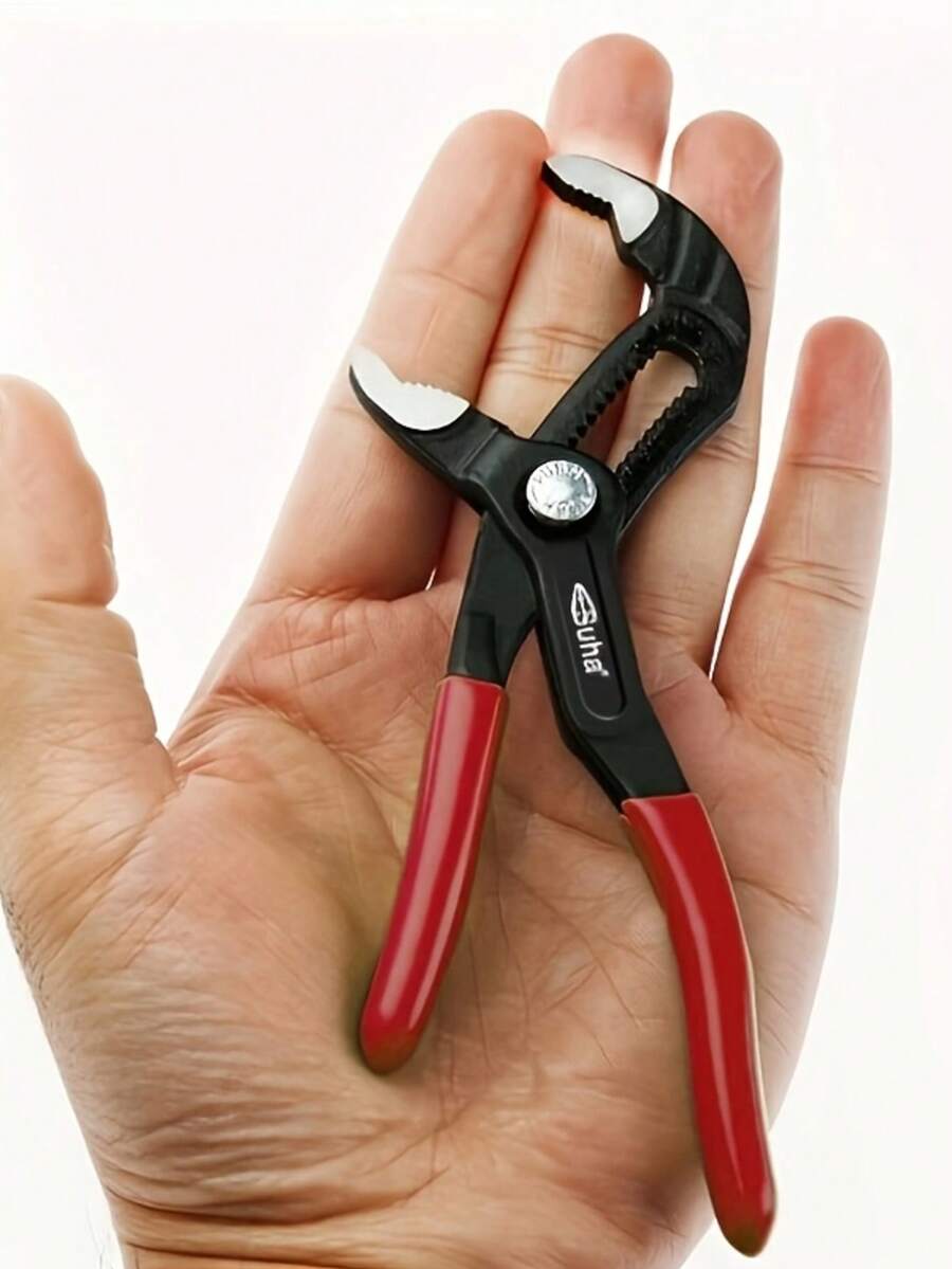 迷你节省空间水泵钳，多功能小型扳手，适用于汽车维修，13合1可调式通用管钳