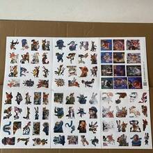 92张随机图案重复贴纸，灵感来自电影《疯狂动物城》，包含尼克·王尔德和朱迪·霍普斯等角色。 - 瘋狂動物城 - 查看 12