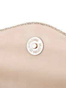 【经典必备】香槟金信封手拿包 | 闪亮设计奢华手提包 | 限时玫瑰金链条包 | 新娘及伴娘奢华晚宴手拿包 - 香檳色 - 查看 5