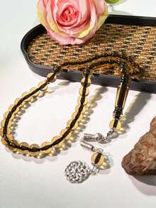 Muslim Tasbih Prayer Beads + Folding Fan 2 Pieces Set, Suitable For Football Match Cheering And Religious Praying - Multicolor - View 4