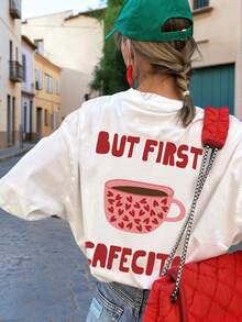 夏季新款简约时尚骷髅女王印花休闲圆领扎染短袖T恤，百搭适合女性 白色 - 白色 - 查看 1