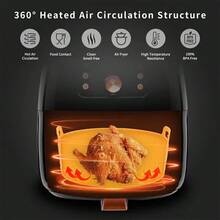 Silicone Air Fryer Liners Set, Reusable Square Non-Stick Air Fryer Basket Mats, Air Fryer Baking Tray Accessories - Multicolor - View 5