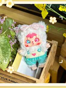 Samuel Happy Picnic 熊兔软萌玩具盲盒，可爱动物造型背包挂件，360°旋转眼睛，可爱迷你复活节神秘盲袋，6+1款可收藏复活节玩具，女孩礼物（盲盒，神秘盲袋，神秘盒，可爱小玩意），非毛绒 - Randomly select a cute doll - 查看 7