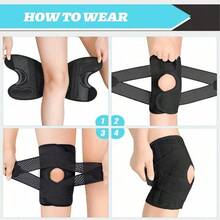 Miếng đệm đầu gối điều chỉnh được, unisex, thế hệ thứ 8 được nâng cấp với miếng đệm hỗ trợ chịu tải mới và chất liệu vải dệt kim thoáng khí. - Nhiều màu - Xem 5