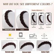 Tóc giả băng đô bện tổng hợp 16 inch, tóc nối liền mạch có băng dính ma thuật dành cho nữ, tạo vẻ ngoài tự nhiên với độ che phủ đỉnh đầu cao. - Nhiều màu - Xem 5