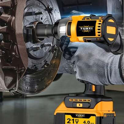 A Cordless Impact Wrench Set That Includes A Charger, Featuring A Lithium-Ion Wrench That Is Portable And Comes With A Quick Charger, Ideal For Home And Automotive Maintenance And Repair Tasks