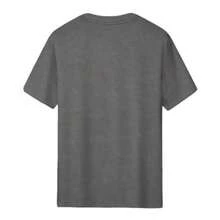 [Mother's Day Gift, Rocking The Nana Life] Soft & Comfortable Women's T-Shirt - Rocking The Nana Life   Casual Short Sleeve Round Neck Top, Black With White Letter Print, Perfect Mother's Day Gift For Grandma, Spring Casual Wear - 灰色 - 查看 2