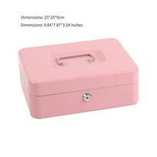 Portable Key Box, Steel Cash Box, Home/Store Storage Cabinet For Keys, Coins, Jewelry - Multicolor - View 25