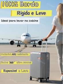 Anac Standard Travel Suitcase 10KG 55x35x25cm Board With Expandable Zipper Removable Wheels Hand Luggage Can Take In The Airplane Cabin - 香檳色 - 查看 5