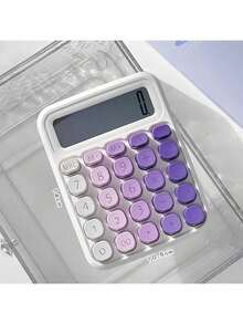 Big Screen Keys Computer Financial Accounting Multi-Color Gradient Calculator Special For Students Back To School Gift - One-size - View 5