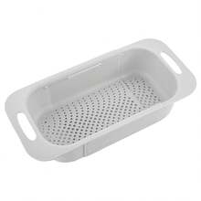 Expandable Drain Basket, Multifunctional Sink Drain Rack, Home Fruit & Vegetable Washing Basket, Dish Drainer - Multicolor - View 11