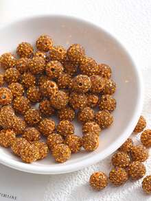 20pcs/Pack Ceramic Rhinestone Ball Handmade Bead DIY Bracelet Necklace Jewelry Accessories - 20 Diamond-filled Clay Beads - View 36