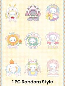 1pc Random Style EMMA Cafe-Style Anime Model Figurine, PVC Material, Beloved Wedding Style Combined With Cute Rabbit, Elegant Desktop Decor, Beautiful Gift To Create A Peaceful And Relaxing Environment For Friends And Family - Red - View 19