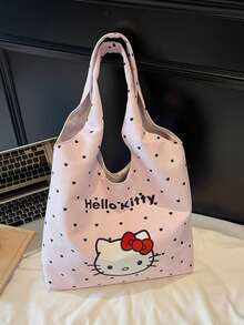 SANRIO Women's Polka Dot Handbag, New Fashionable Multi-Functional Large Capacity Cute Cartoon Shoulder Crossbody Bag - Multicolor - View 8