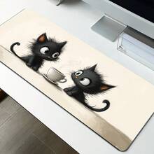 Large Pink Sakura Mouse Pad, Anime Cat Desk Mat - Non-Slip Rubber Base, Gaming Desk Pad, Stitched Edge, Back To School Desk Accessory, Office Supplies, Office Desk Accessory, Mouse Pad, Desk Mouse Pad - Multicolor - View 16