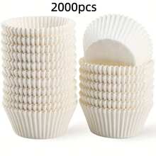 100/2000 Giấy lót bánh cupcake dùng một lần, cốc nướng bánh muffin chống dầu, cốc giấy đựng bánh, khuôn nướng chống dính phù hợp cho bánh cupcake, muffin và các bữa tiệc. - Xem 13