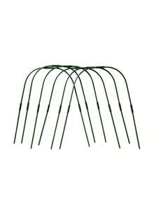 1.1cm*40cm Length, 42pcs Plant Floral Vine Support Rack, Can Be Covered With Film/Net, Small Arch Greenhouse For Seedling, Plastic Coated Vegetable & Flower Winter Frost Protection Bent Pipe Nursery Frame - A - View 5