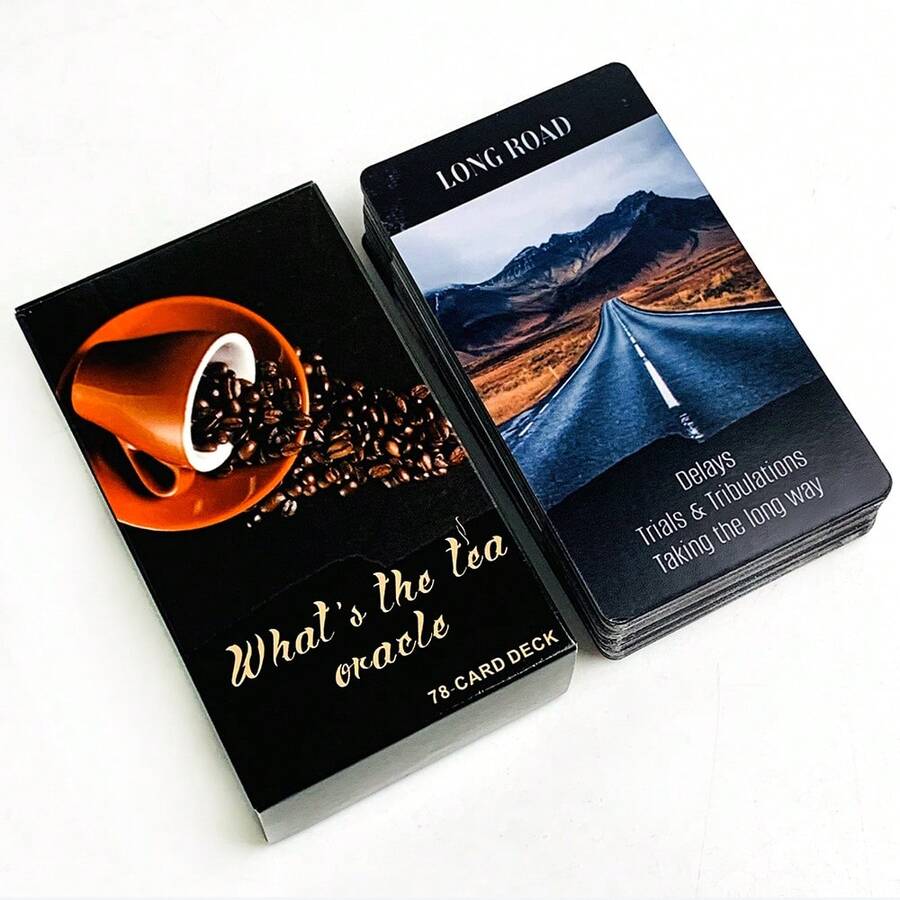 Mazo de cartas oráculo "¿Cuál es la situación del té?" de 78 cartas, tamaño 10.3*6cm - Multicolor - Ver 1