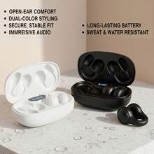 新款无线音乐耳机，触控式耳塞，运动耳机，兼容及其他智能手机 - 彩色 - 查看 12