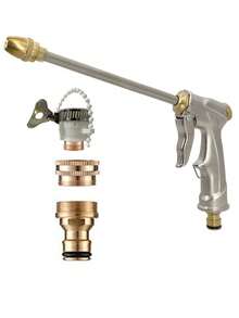High Pressure Home Car Wash Water Gun, Nozzle, Adapter, Hose, Retractable Garden Cleaning & Watering Spray Nozzle, Car Wash Gun Set - View 16