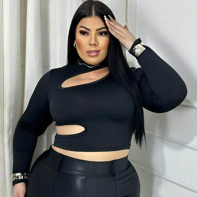 Cropped Plus Size Alcinha Blusinha Feminina Elegante e Confortável