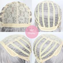 39英寸长直发新款电影版朱迪兔假发长灰色合成动漫万圣节派对耐热假发 - 灰色 - 查看 10