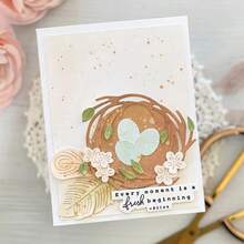 Bird Nest & Egg Metal Cutting Dies, Card Making Set, Embossing Paper, Die Cutting Set, Scrapbooking Template, Machine Template - Silver - View 2