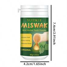 80克薄荷草本牙齿美白粉，温和薄荷清新，保护和增强牙釉质，敏感牙齿护理，日常口腔卫生 - 薄荷草本牙粉 - 查看 4