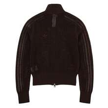 Adidas Women's Jacket/Coat, CROCHET TT Comfortable Minimalist Casual Jacket KE0202 - Dark Brown - View 2