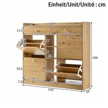 Shoe Cabinets - NATURAL - View 2