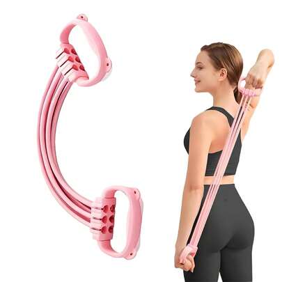 Dây kháng lực điều chỉnh được có tay cầm - Dây tập thể dục chịu lực cao dành cho nam và nữ, phù hợp cho phòng tập tại nhà, tập luyện, Pilates, tập tạ và tập thể dục toàn thân.