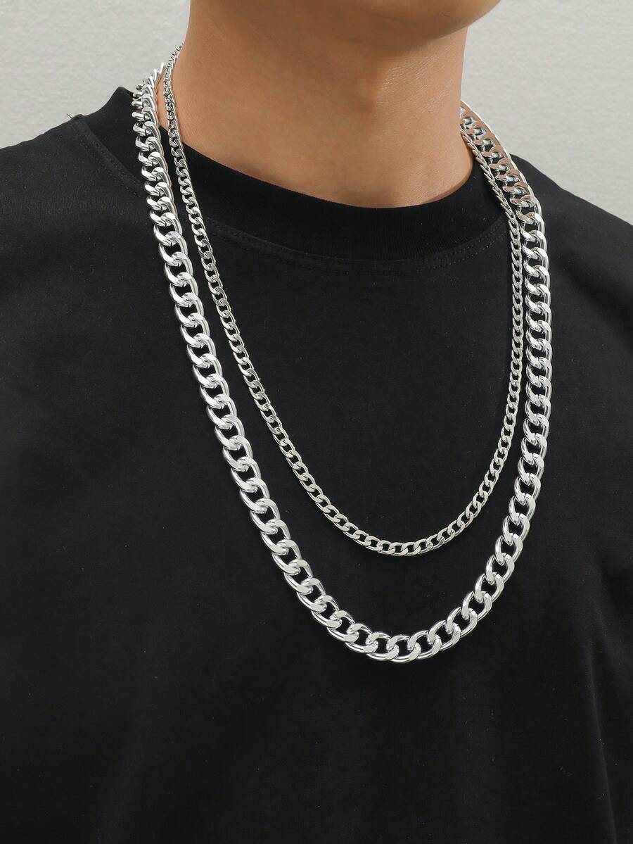 1件多层项链，时尚惊喜礼物 - 兩層項鍊 - 查看 1