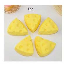 1 món đồ chơi bóp mềm hình pho mát sữa, quà tặng tiệc tùng, bóng giảm căng thẳng - Nhiều màu - Xem 8