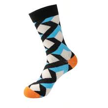 Fashion Hip Hop Men's And Women's Socks Skateboarding Oil Painting Happy Socks Funny Socks Sports And Leisure Men's Middle Socks - Multicolor - View 2