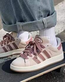 Adidas Clover Women's Bread Shoes CAMPUS 00s Classic Retro Sports Sneakers - Pink - View 3